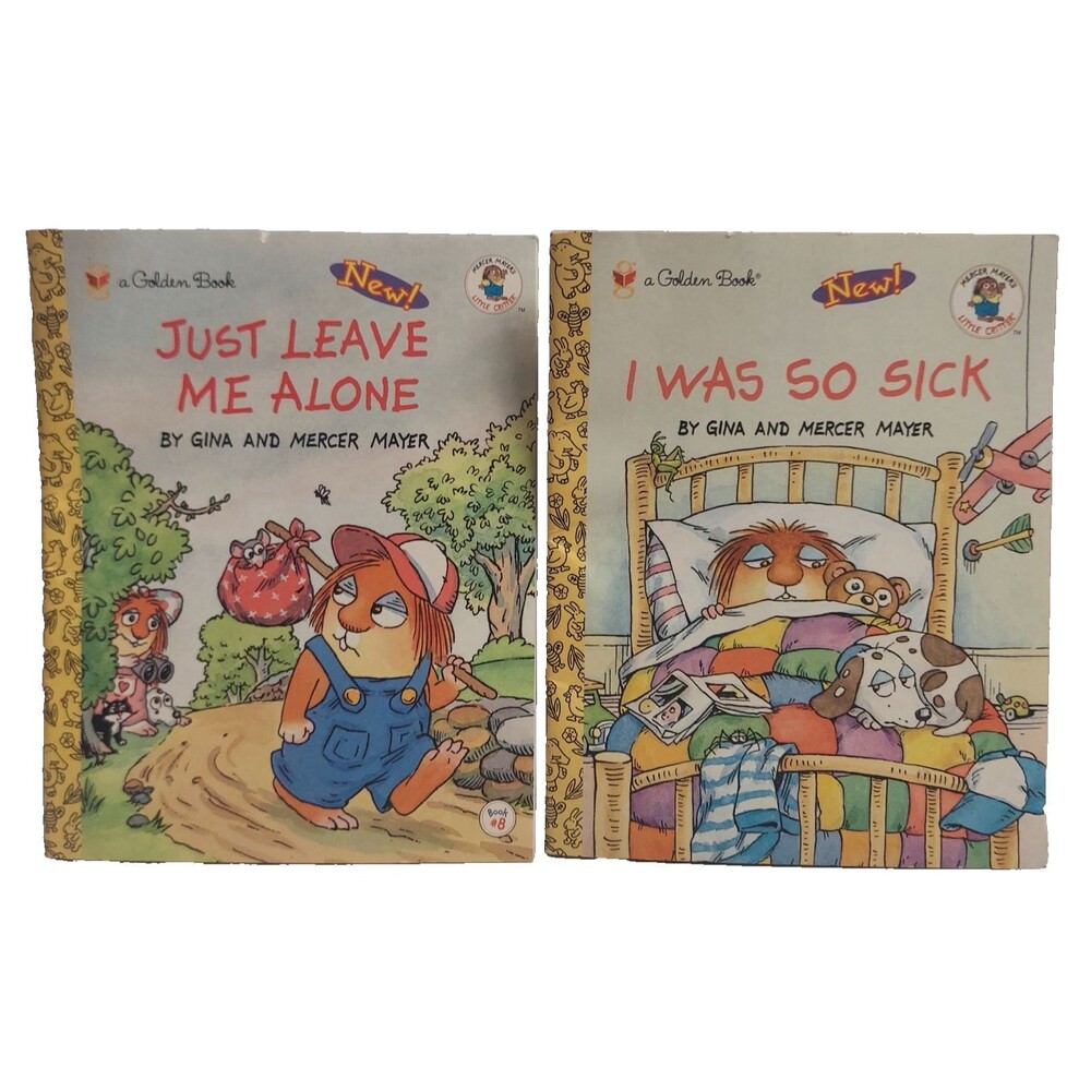 Mercer Mayer Little Critter Golden Book Paperback I was so Sick & Leave me Alone